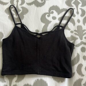 Black Hollister crop top